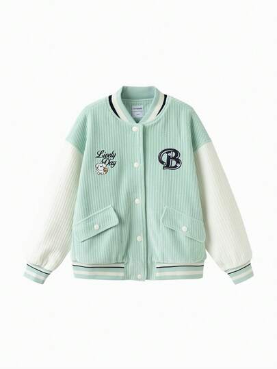 Balabala 女童飞行员夹克 2025 棒球风外套 IP 系列