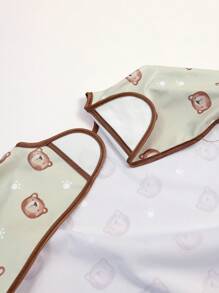 1 Stück Tier-Serie Lätzchen mit langen Ärmeln und Wasserschutz für Babys zum Essen - leichte Lätzchen zum Füttern von Kleinkind schmutzabweisend, Essentials für essende Babys, leicht an- und auszuziehen