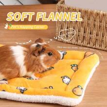 ITANDME Meerschweinchen Bett Karotten Kaninchenbetten Igel Bett Hamsterbett Indoor Kleine Tier Weiche Matte, niedliche 3 Farben weiche waschbare Cartoon-Grafik Rattenmatratze mit Kaschmirkügelchen, Kleintier-Bett für Hamster, Mäuse, Meerschweinchen, Hasen