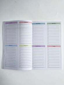 1 件 ADHD 清洁计划、家庭清洁时间表、年度清洁清单计划器、每周和每月清洁清单笔记本、学校用品、返校