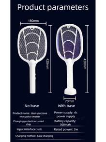 Electric Mosquito Swatter USB Household Electronic Mosquito Killer Rechargeable Mosquito Swatter Electric Shock Mosquito Killer,500mAh