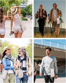 Water Bottle Carrier Bag With Phone Pocket For 30oz 40oz Tumbler With Handle Accessories Insulated Water Bottle Holder Pouch With Strap Water Bottle Sling Bag Crossbody With Straw Cover - 米色 - 查看 8