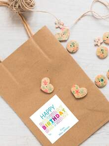 4厘米24-500PCS定制圆形方形防水贴纸|个性化贴纸|徽标贴纸|商务贴纸|标签|邮资标签|订单贴纸|婚礼贴纸|派对贴纸|生日贴纸|毕业礼物标签/贴纸|母亲节父亲节礼物贴纸|万圣节贴纸|圣诞节贴纸|独立日贴纸|感恩节贴纸|全息贴纸学校用品，返校 - 白底不乾膠 - 查看 4