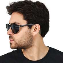 Boss Doha Men's Steampunk Sunglasses - Svart - Visa 3