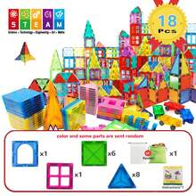 2 件磁性砖块汽车卡车车轮套装兼容磁性砖块适用于儿童幼儿学龄前礼物玩具（颜色随机），磁性砖块建筑，汽车磁铁，儿童玩具 - 彩色 - 查看 13