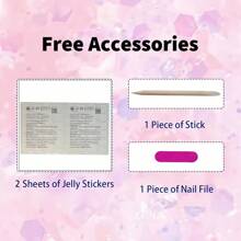 10pcs/Pack Short Square/Round White Milky Glass Bead Cat Eye Glitter Sticker Nail Patch, Elegant Minimalist Handmade Nail Art Decals, Suitable For Daily, Holiday, And Dates, Press-On Nails