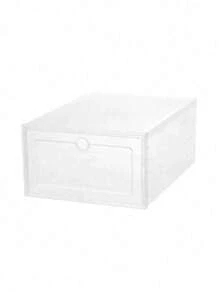 6/12 piezas Cajas apilables transparentes para almacenamiento de zapatos para el armario, contenedores de almacenamiento de zapatos resistentes con puerta transparente, cajas de zapatos de plástico con cajón grueso, organizador de zapatos apilable para tenis