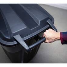 32-Gallon Industrial Strength Wheeled Trash Bin With Locking Lid ('s Choice) - 1 如圖 - 查看 9