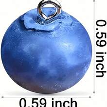 10 件树脂蓝莓珠宝吊坠，适合 DIY 迷人珠宝制作