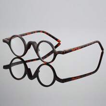 1 buc Ochelari de citit rotunzi retro pentru bărbați, vintage, mici, personalizați, eleganți, ușori, de înaltă calitate, vedere clară pentru computer, citit, jocuri, disponibili în 100-350 de grade