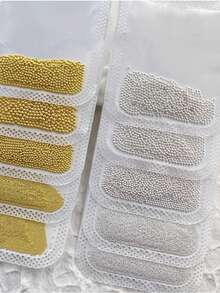 专业鱼子酱美甲珠，0.4-1.0mm 微型不锈钢球形铆钉，银色和金色镀铬装饰，适用于DIY美甲，沙龙品质3D珠宝美甲用品 - 銀色 - 查看 1