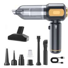16000AP Wireless Handheld Vacuum Cleaner With LED Light - Portable, Portable Car Vacuum Cleaner With 0.3L Dust Cup, 5V USB Charging, 100W Power, 64dB Noise, 16KPa Suction, ABS Resin Body, Rechargeable Lithium Battery, Capacity, 0.35 Hour Battery Life, Car