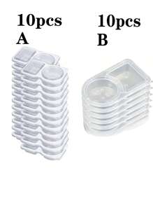 20pcs Portable Dual Compartment Condiment Containers - Reusable Plastic Sauce And Dip Trays, Multi-Function Dip Cups With Lids, Salad Sauce Take-Out Containers, Seasoning Boxes With Dual Compartments, Dual Compartment Snack Containers For Take-Out Sauces, Back To School, Halloween, Travel Snacks And Sauces, Beach Snacks, Christmas, Halloween, Mother's Day, 4th Of July, Parties, Birthday Parties, Gatherings