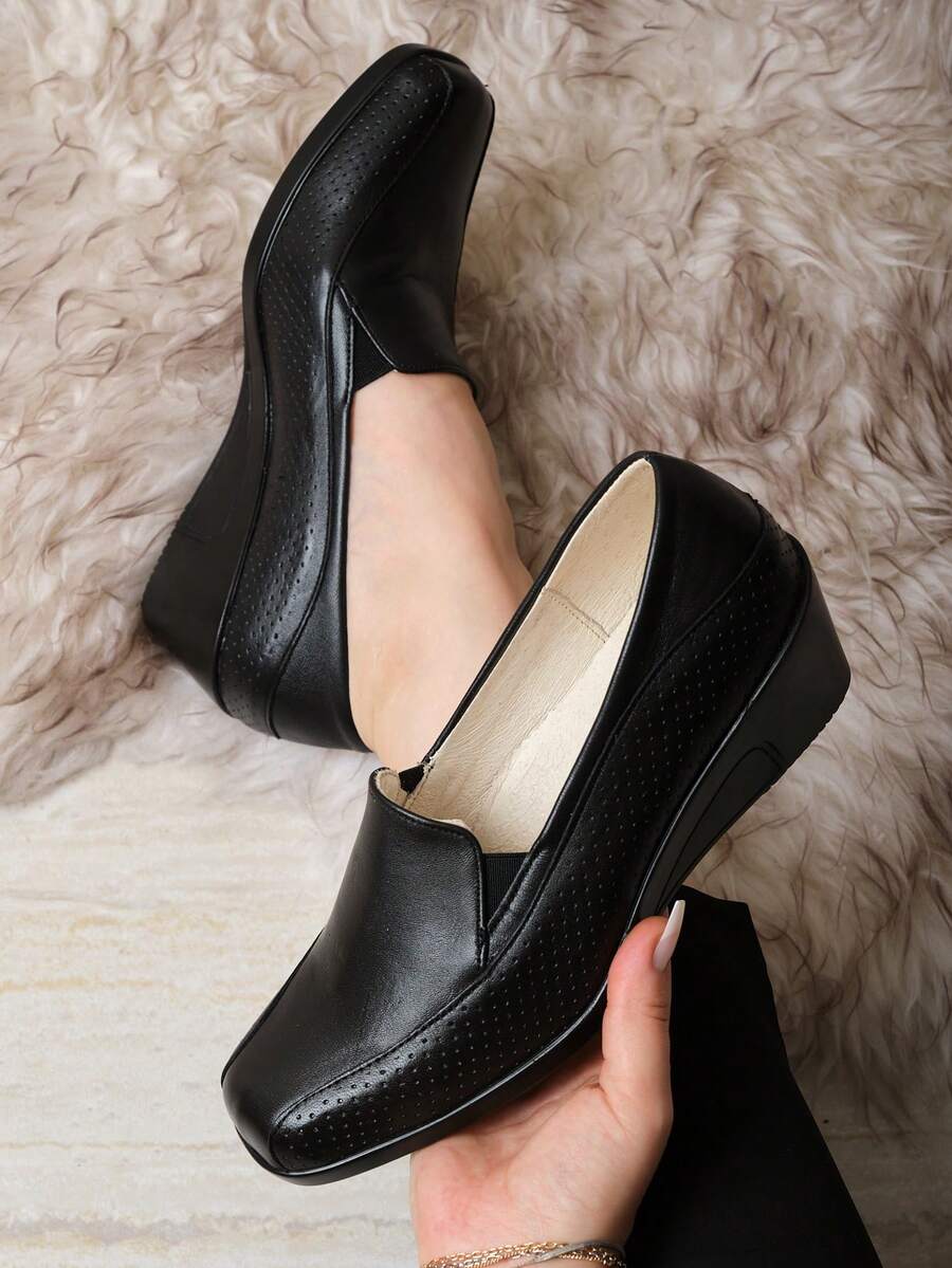 女士乐福鞋 - 黑色 - 查看 1