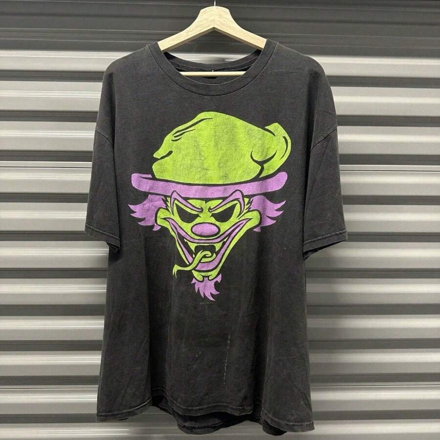 Vintage Camiseta de concierto de la banda Insane Clown Possee Riddle Box de los 90, tallas S-XXXL, EDICIÓN LIMITADA - Negro - Ver 1