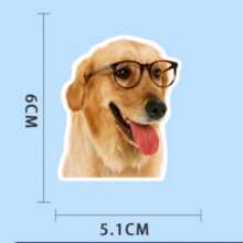 50 pièces Autocollants décoratifs de la série de chiens réalistes pour étui de téléphone, graffiti, ordinateur portable, casque, planche à roulettes, décoration DIY, autocollant créatif