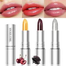 SNAILGIRL Magic PH-Changing Lipstick, Black & Red Glitter Shimmery Lip Gloss, Temperature-Changing Tinted Lip Balm, Moisturizing & Nourishing Lip Makeup For Women & Girls, 24-Hour Long-Lasting Color, Suitable For All Skin Types, Perfect For Daily Makeup, Valentine's Day Gift, Ideal For Casual, Street, Holiday, Party Occasions All Year Round - Nhiều màu - Xem 4