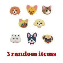 1pc Cute Animal Key Cover Keychain, Protective Cap Key Chain Keyring For Key Car Accessories Bag Charm