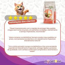 Ração Quatree Life Gatos Castrados Salmão e Arroz - 10,1Kg - Vermelho e Branco - Visão 8