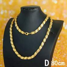 Collar nupcial árabe de lujo de 50/80/100cm enchapado en oro de 24k para mujeres musulmanas, ideal para bodas, compromiso y fiestas. Joyería elegante