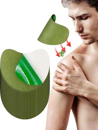50pcs/Pack Moxa Crescent Shoulder Patch, Joint Patch, Muscle Patch, Knee Patch, Back Patch, Neck Patch, Shoulder Patch, Moxa Patch, Herbal Breathable Patch. Comfortable And Breathable, Gentle And Non-Irritating, Unisex. Suitable For Fitness, Home, Outdoor Sports And Various Occasions.
