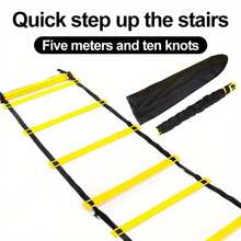 1pc Agility Ladder Speed Training Equipment, Suitable For Football Training, Footwork, Coordination And Explosiveness, Applicable For Field, Sand, Home Workout And Gym