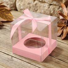 12pcs Foldable Transparent Plastic Gift Boxes, Suitable For Christmas Gifts, Christmas Decorations, Wedding Decorations, Party Favors, Birthday Decorations, And Gift Displays