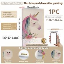 1pc Baby Room Decor Nursery Wall Art.Unicorn Mural, Unicorn Kids Room Decor, Girls Bedroom Mural, Whimsical Unicorn Poster, Kids Room Digital Wall Art, Playroom Decor, Toddler Room Prints, Eclectic Nursery Wall Art.Baby Nursery - Cute And Playful Children's Decor.Various Sizes 20-70cm, Framed Or Unframed Available, Perfect For Baby Room Decor.Home Decor, Summer Wall Art - Multicolor - View 17