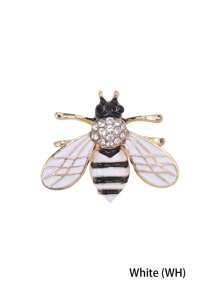 Crystal Bee Brooch For Women Men Insect Pin Suit Dress Pin Accessories Party Banquet Jewelry Gift
