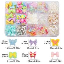 Suministros para hacer joyas con cuentas con estilo de mariposa para hacer collares, pulseras, llaveros, decoración de pasteles, estilo de verano