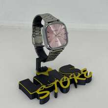 Men's Retro Vintage Classic Square Silver/Blue Watch - MCS PRATA / 玫瑰 - 查看 2