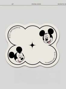 Disney 1pc Disney Mickey Mouse Silicone Coffee Machine Drying Mat, Waterproof Anti-Oil Desk Pad, Heat Resistant Cup Mat, Non-Slip Kitchen Table Mat (Mickey Mouse Design Has 1 Mickey, Mickey & Minnie Design Has 2 Mickeys)