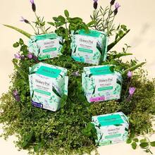 Honey Pot Company - Herbal Pads For Women - Super W/Wings - Infused W/Essential Oils For Cooling Effect, Organic Cotton Cover, & Ultra-Absorbent Pulp Core - Feminine Care - FSA & HSA - 16 Ct - Herbal Regular Flow - 查看 9