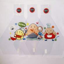 1套/100个可爱米饭和蔬菜卷包装袋，可爱樱桃卡通三角寿司袋，便当配件和寿司制作模具