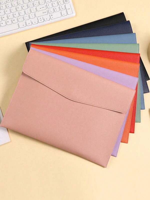 Organizador de documentos de piel A4, carpeta de archivo de contrato de negocios impermeable, vuelta al cole, útiles escolares