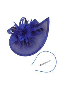 1 Stück fächerförmiger Tee-Party Fascinator Hut für Frauen, Kentucky Kopfbedeckung Derby Pillbox Kirchenhut für Cocktail Hochzeit, Haaraccessoires, kleine Hüte, Mini Fascinator, Mini Mütze