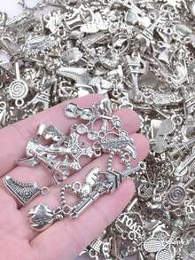 Bright Gold Color Random Mix 100pcs Or 20pcs. Starfish Hasama Butterfly Metal DIY Pendant Charm For Jewelry Making Accessories