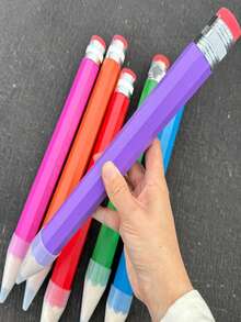 1pc 13.78 Inch Giant Pencil, For Painters, Artists, Students, Large Wooden Pencils With Eraser, Novelty School & Office Supplies Gift, Excellent Holiday Gift