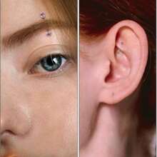 16G Crystal Ferido Ball Curved Barbell Eyebrow Ear Ring Body Piercing Jewelry 8mm