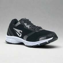 JETT Men's Sports Running Athletic Outdoor Shoes - Black Silver - View 1