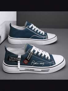 男士透气帆布鞋，舒适软底休闲运动鞋，适合学生，夏季 - 彩色 - 查看 5