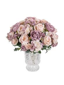 1 buc/3 buc flori artificiale de bujor, plante artificiale din mătase, pentru casă, sufragerie, sufragerie, cadouri de Ziua Mamei, cadouri de ziua de naștere, cadouri pentru sezonul absolvirii, sezonul nunților, arta inserării florilor, recuzită pentru fotografie, toamnă, primăvară, vază, perete cu flori, cununiță de flori, buchet de mireasă, decorațiuni de nuntă, materiale DIY pentru cununi de flori, materiale pentru decorațiuni pentru petreceri de ziua de naștere, accesorii pentru decorațiuni interioare, decorațiuni pentru grădină exterioară. - Violet - Vizualizare 11