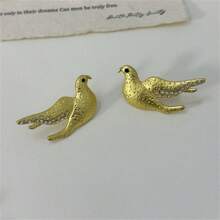 1 par de aretes de mujer con estilo vintage, aretes tipo gota con diseño de ojo del diablo en color mate y acabado vintage francés para damas