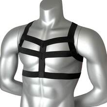 1 件男士弹力束带胸部束缚带同性恋朋克哥特服装酒吧和夜总会表演狂欢派对配饰万圣节配饰，万圣节服装秋冬配饰万圣节服装，适合青少年、青年、男士、休闲、户外、运动、度假、毕业礼物、生日、日常穿着 - 彩色 - 查看 7