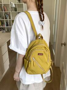 peach tree Unisex Multi-Purpose Chest Bag/Shoulder Bag/Sling Bag/Backpack For Travel, Cycling, Outdoor, Casual, Business, Vintage, Solid Color, Simple Design, Gift For Men, Women, Father, Halloween, Christmas