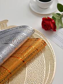 1-12 pièces Dessous de plat feuille de citrouille d'Halloween, dessous de plat citrouille creuse en PVC pour Thanksgiving, convient pour la décoration de la table de fête