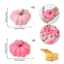 1 Stück / 8 Stück / 16 Stück Halloween DIY Simulation Kürbis Schaumstoff Fake Kürbis Dekoration, Herbst Kürbis Set Thanksgiving Kürbis Dekoration Herbst Künstlicher Kürbis Realistischer Schaumstoff Kürbis