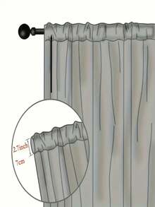 1 件亚麻现代亚麻纱窗帘 - 日式亚麻风格，杆袋设计，适用于客厅和卧室 - 透明轻质滤光窗帘，客厅窗帘，卧室窗帘（面料重量 160 克）