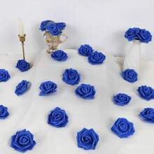 15pcs/20pcs/25pcs/30pcs/50pcs 7cm Diameter Artificial Foam Flower For DIY Party Decoration