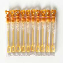 48/60pcs Mini Bubble Wands (No Bubble Fluid Included), Golden Color Bubble Sticks, Wedding Favor, Suitable For Wedding, Celebration, Anniversary, Birthday, Without Bubble Liquid, Summer Pool Party, Birthday Party, Outdoor Party, National Holiday, Christmas, Halloween, Back To School Fall Decor Autumn Decor